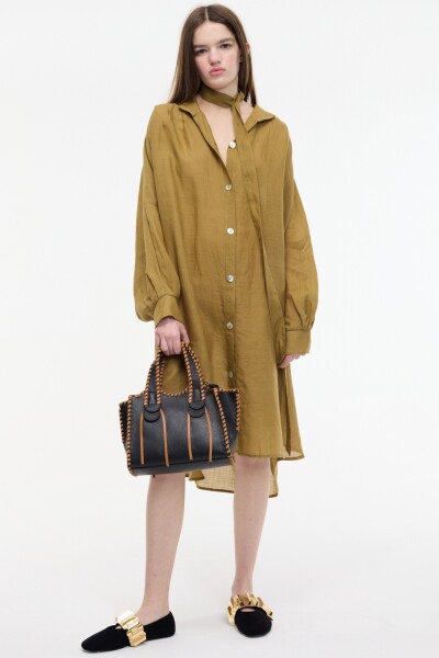 VESTIDO CAMISERO Kaki