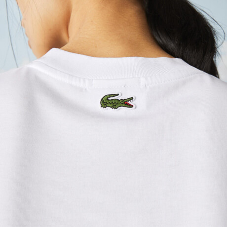 REMERA LACOSTE LIVE X POLAROID White