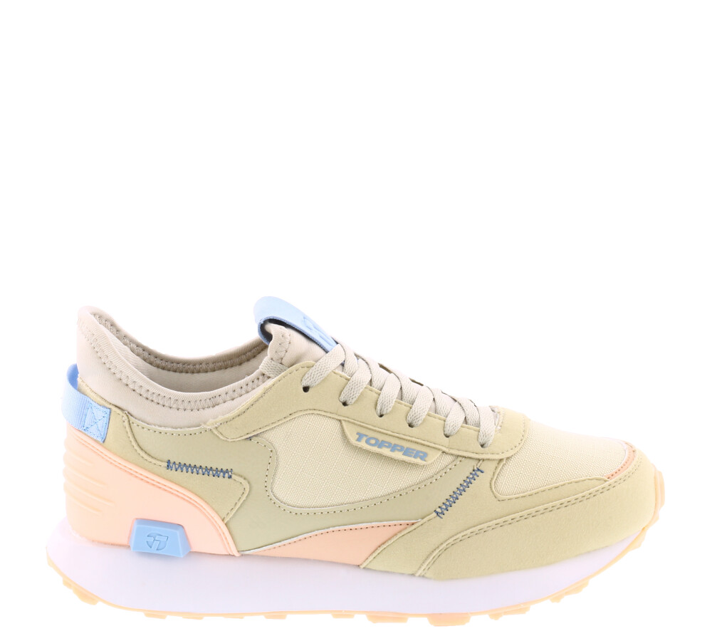 Oldi Running Beige/Rosa/Celeste