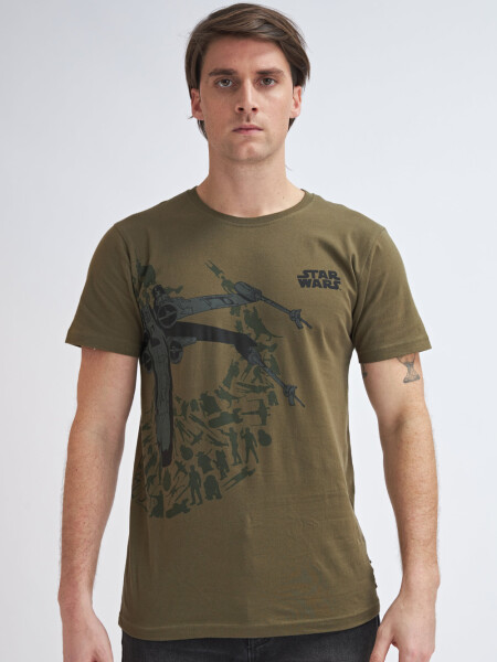 Camiseta manga corta Star Wars- Verde