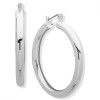 Bijouterie Round Tubular Hoop Silver