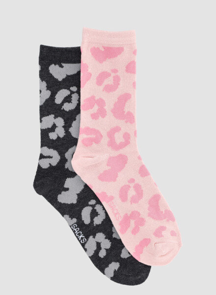 Medias de algodón. en pack de 2 en variedad de diseños. Variante 39