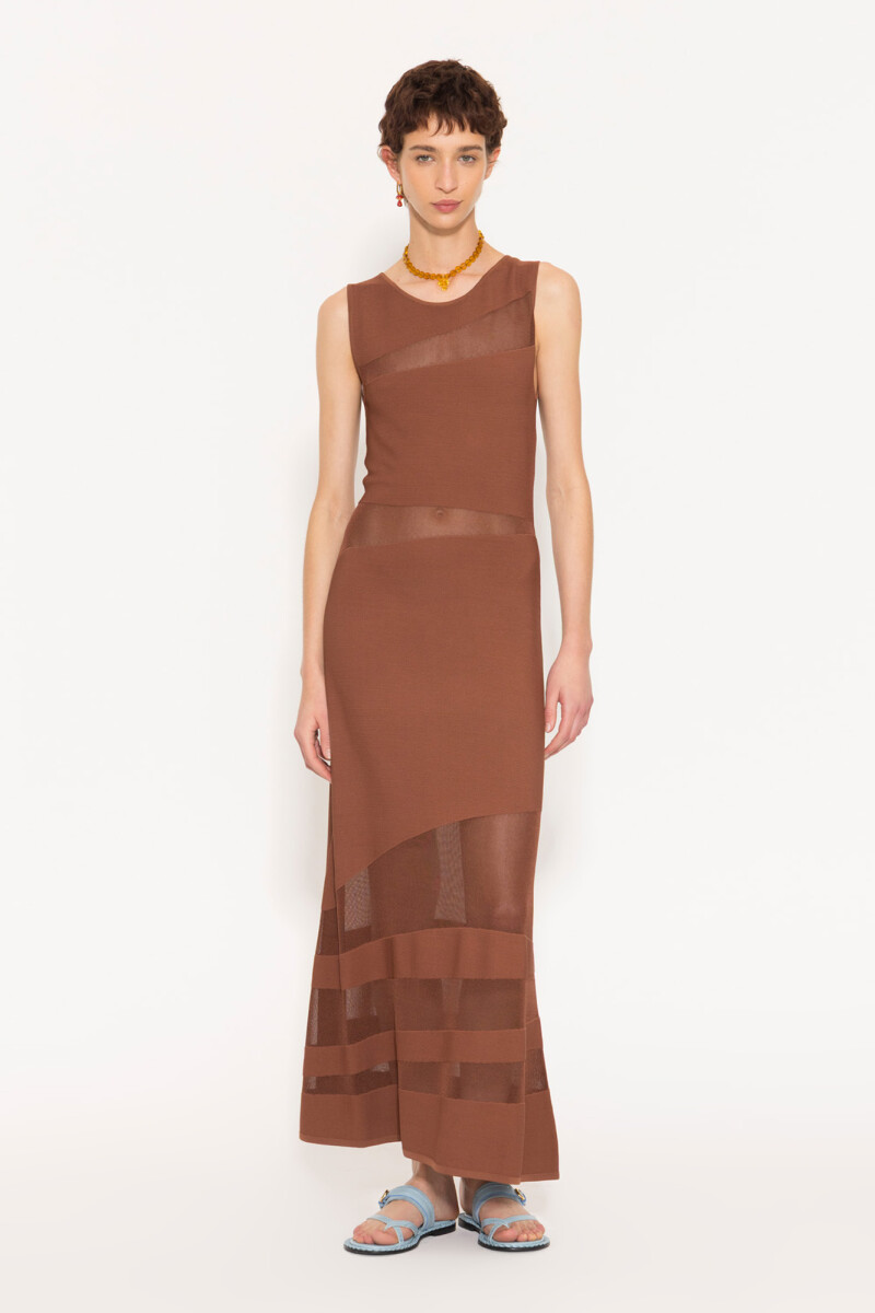 VESTIDO ARENA Chocolate