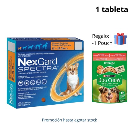 NEXGARD SPECTRA XS 1 COMP 2-3.5KG Nexgard Spectra Xs 1 Comp 2-3.5kg