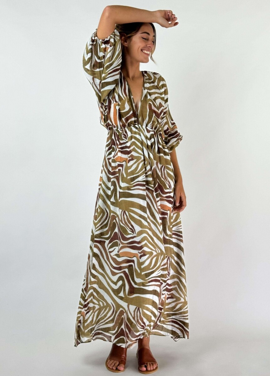 VESTIDO SPRITZ - MARRON 