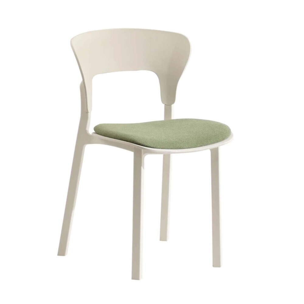 SILLA DE COMEDOR POLIPROPILENO NÓRDICA TAPIZADA