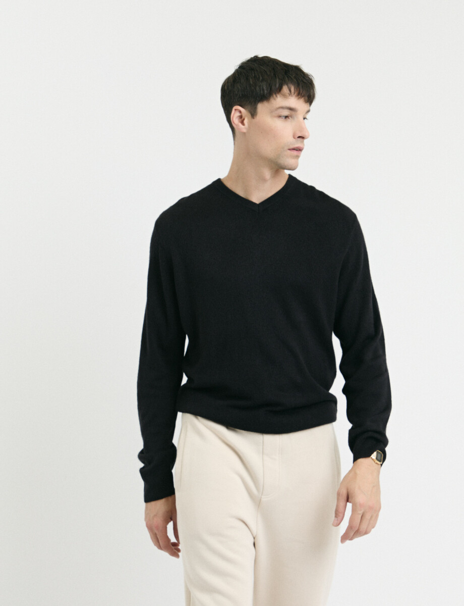 SWEATER V HARRINGTON URBAN - Negro 