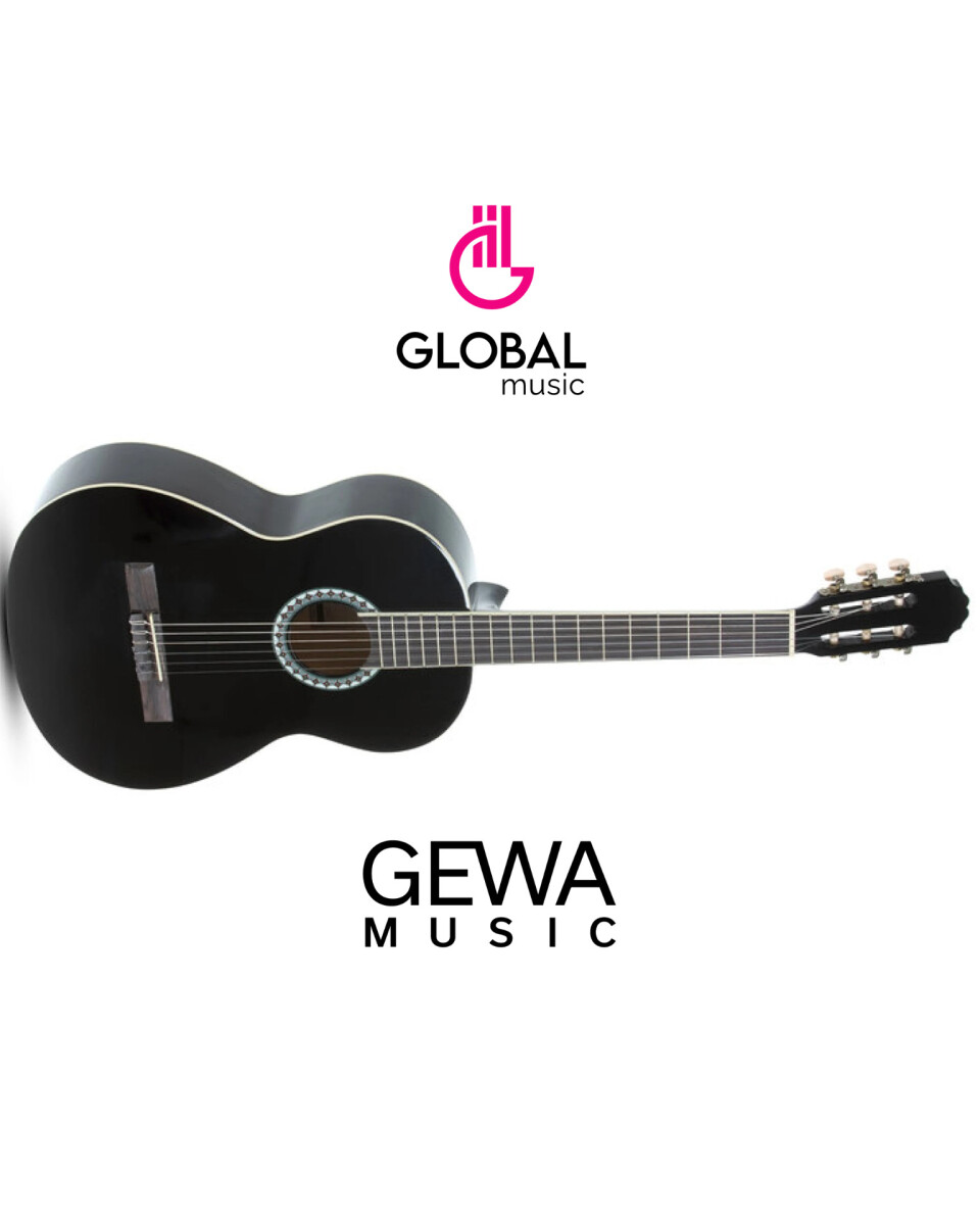 PURE GEWA Guitarra Clásica 4/4 Negra 