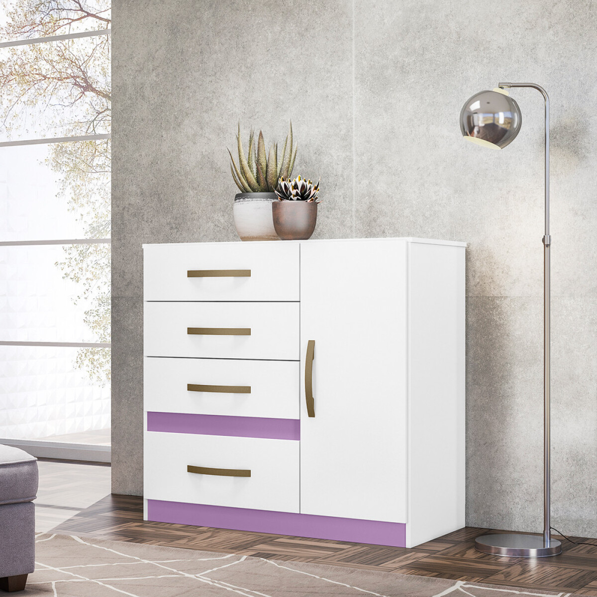 Cómoda Venus 0.97m - Blanco Flex 