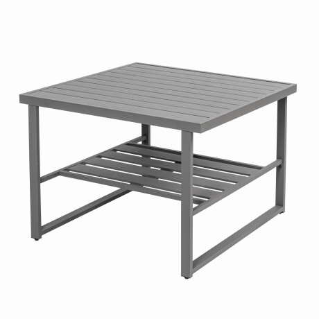 JUEGO DE COMEDOR ALUMINIO GRIS SIRACUSA (1+2+1)