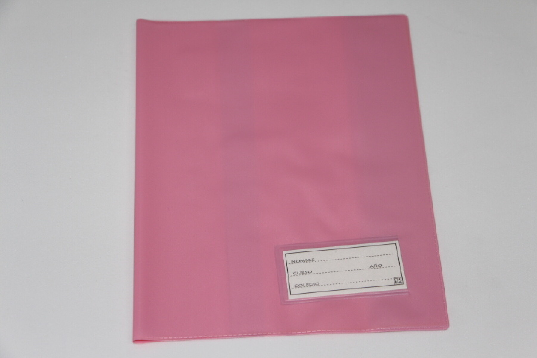 FORRO PLASTICO P.V.C. PARA CUADERNO - COLOR ROSADO 
