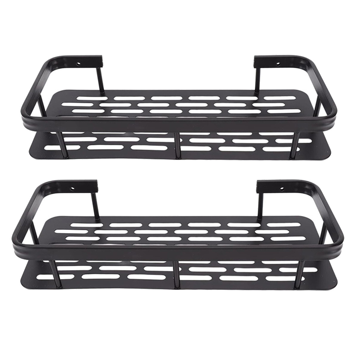 Set x2 Estante organizador de metal - NEGRO 