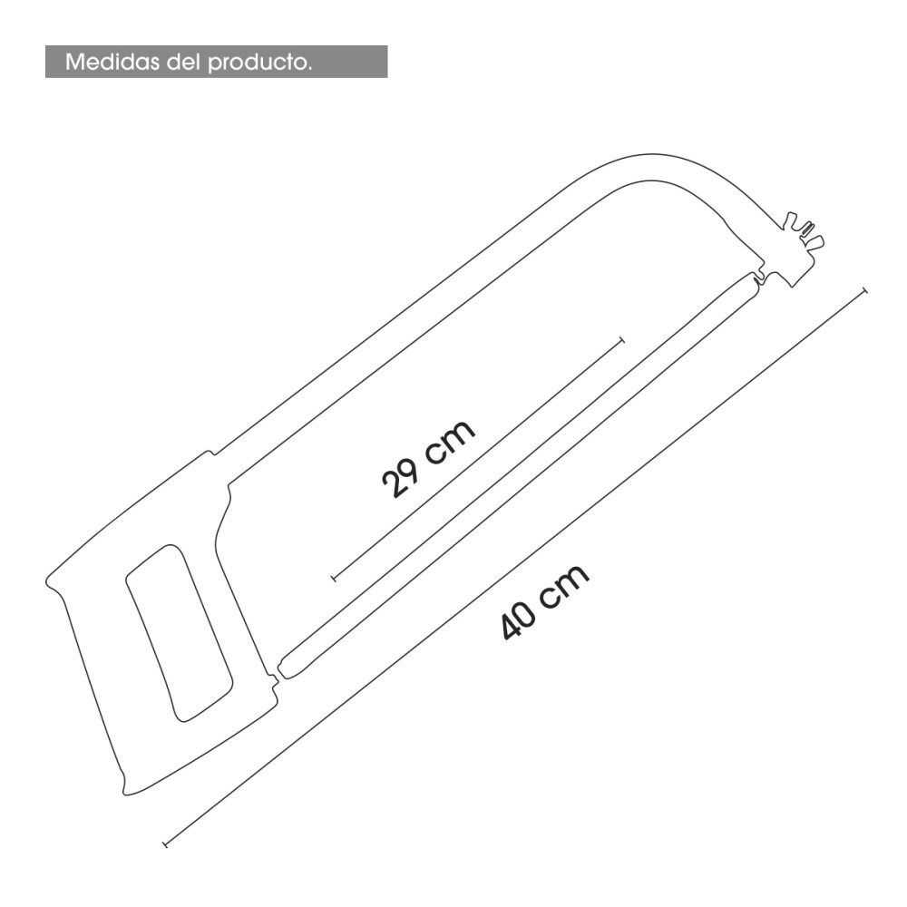 Arco De Sierra Con Hoja Multiuso 29cm Profesional Arco De Sierra Con Hoja Multiuso 29cm Profesional