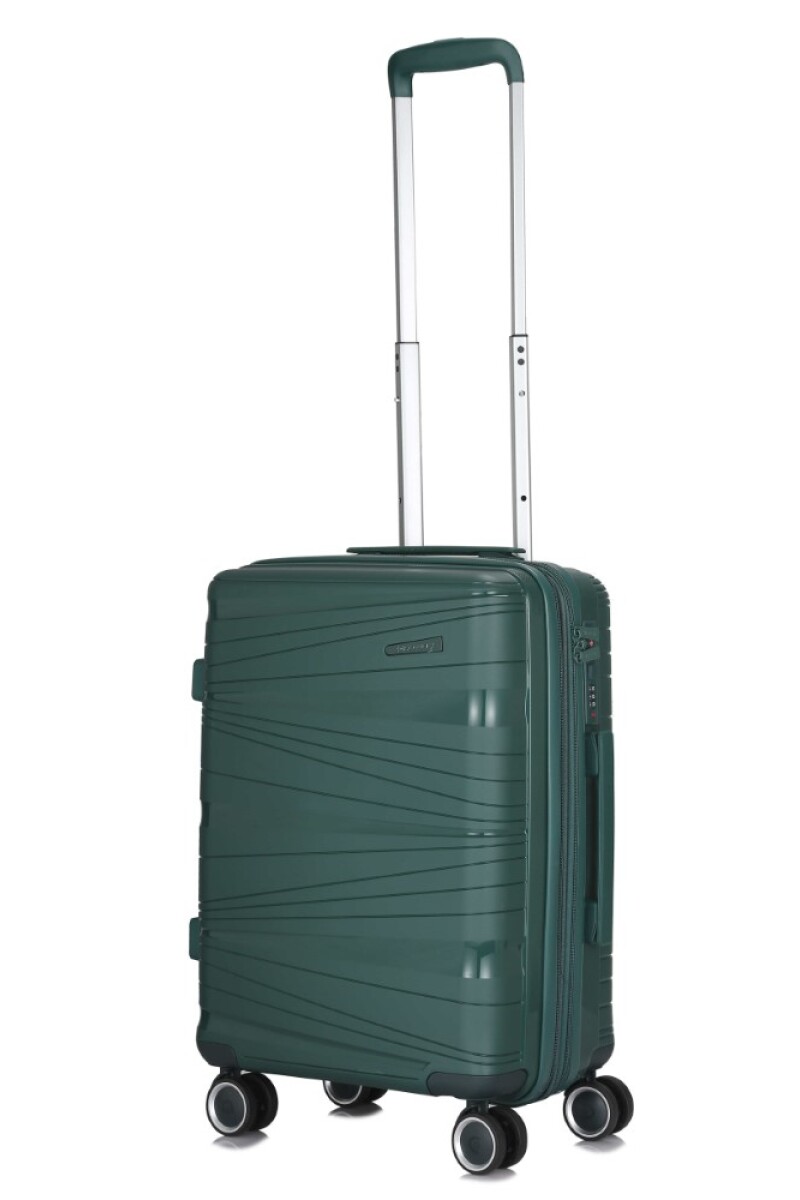 Valija rígida Discovery - chica 20" Verde