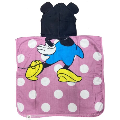 Bata estilo poncho para niños diseño Minnie Bata estilo poncho para niños diseño Minnie