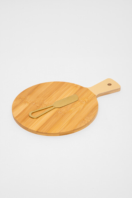 Tapas Y Picadas<br /> Set Tabla De Quesos Con Cuchillo Color Unico