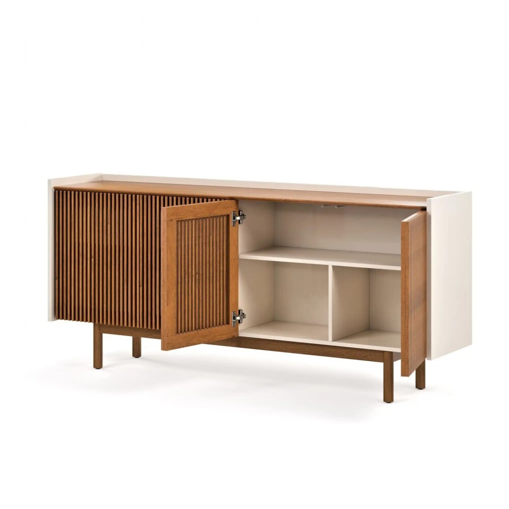 Aparador Buffet Dune Ripiado 1.6 - Linea Manhattan Off White