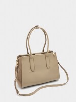 Bolso Para Portátil 13" Con Detalles De Piel taupe