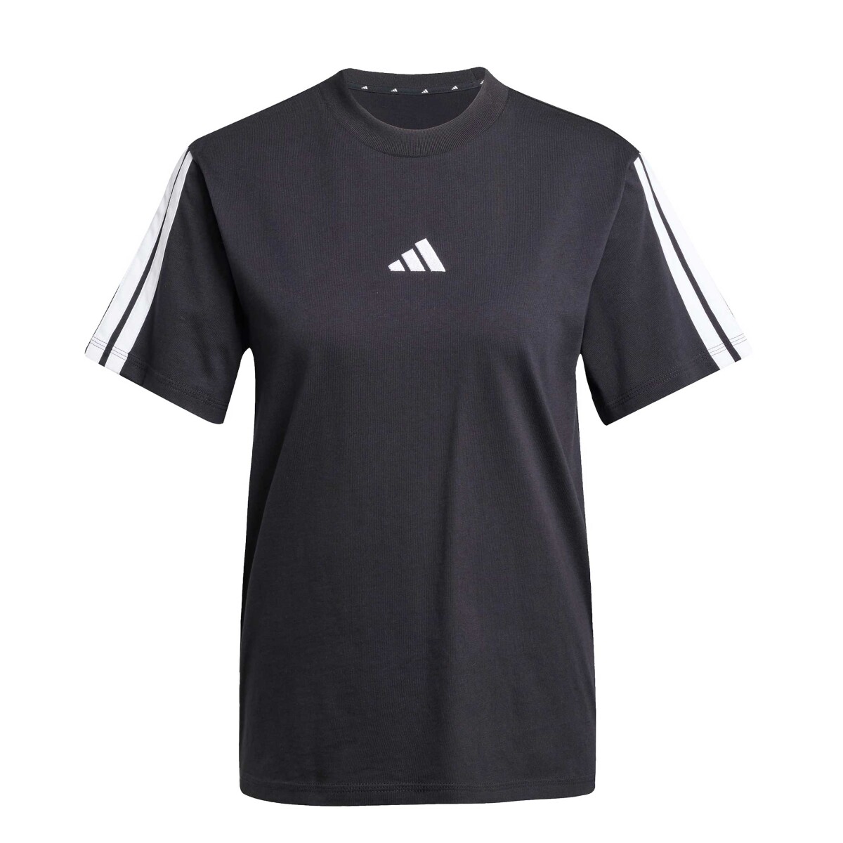 Remera de Mujer Adidas Essentials 3S - Negro - Blanco 