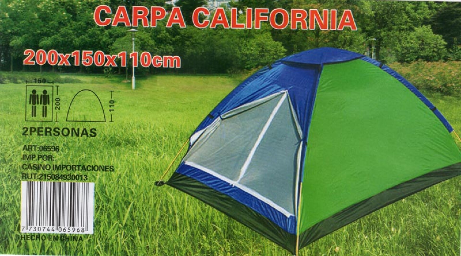CARPA CALIFORNIA PARA 2 PERSONAS 7806 
