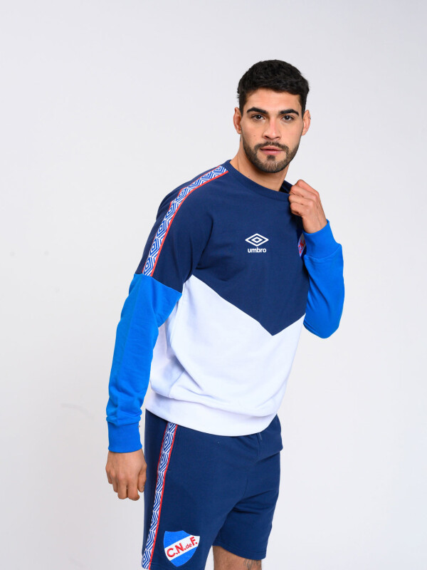 BUZO RIBBON Nacional Hombre Blanco, Azul Marino, Azul Royal