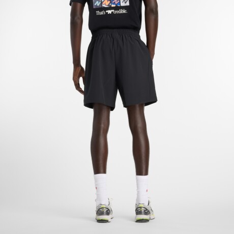Short New Balance de Hombre - Athletics 7"- MB6174CDBK BLACK