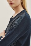 Sweater Sequins Petroleo