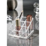 ORGANIZADOR COSMETICOS 9 DIV ACRILICO. 9X9X7CM ORGANIZADOR COSMETICOS 9 DIV ACRILICO. 9X9X7CM