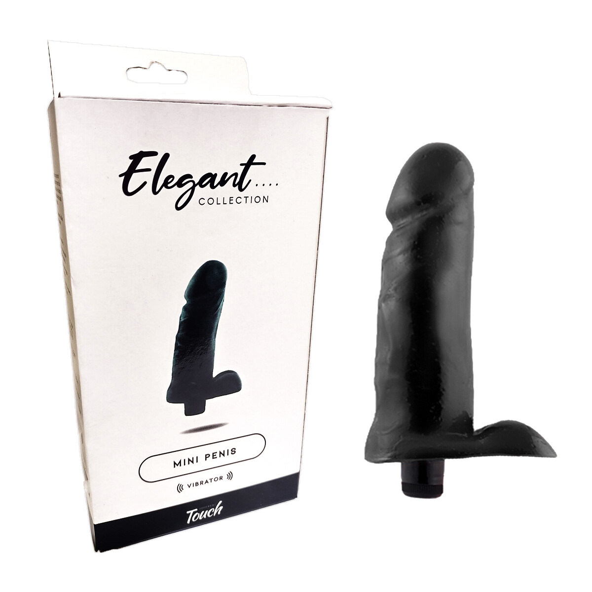 Mini Pene Con Micro Vibro - Negro 