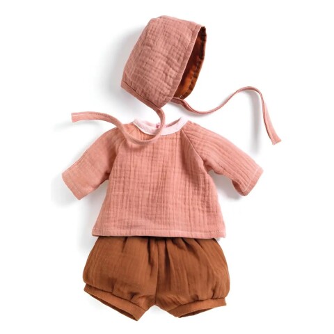 DJ0789 Set Ropa Accesorios Para Bebe Pomea Dolls - Rosa