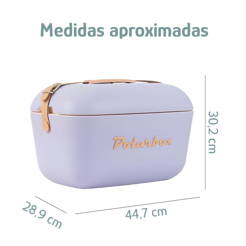Conservadora Hielera Polarbox Vintage 20lt Con Asada Pop Malva Y Naranja