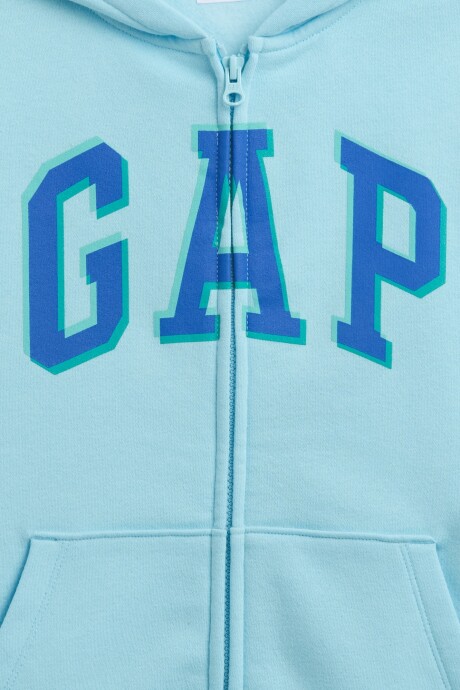 Canguro Con Cierre Logo Gap Niño Chlorine Blue