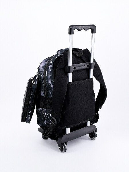 MOCHILA CARRITO FUTBOL CON CARTUCHERA GRIS