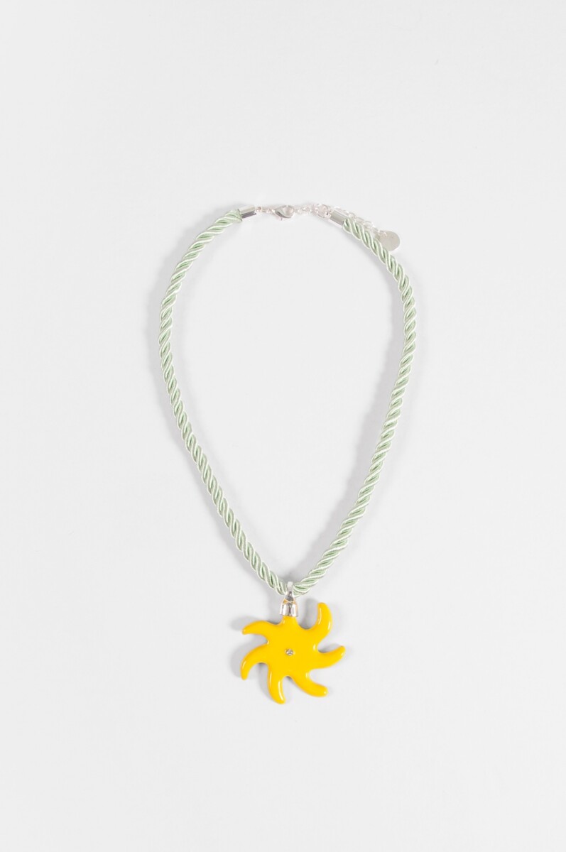 Collar cordón sun - amarillo 