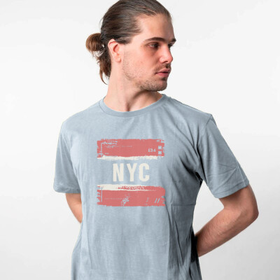 T-Shirt Print NYC Grey