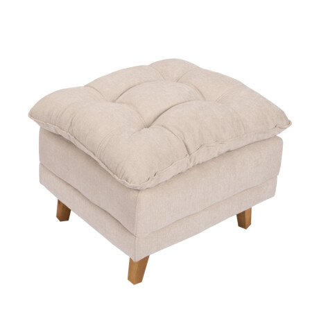 Combo Rustico Poltrona Reclinable + Puff Montreal Beige
