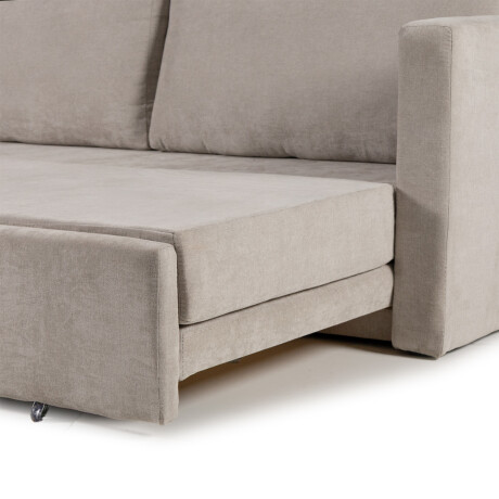 Sofá Cama Mónaco II - Tela Microfibra Berlin 05 (Ceniza)