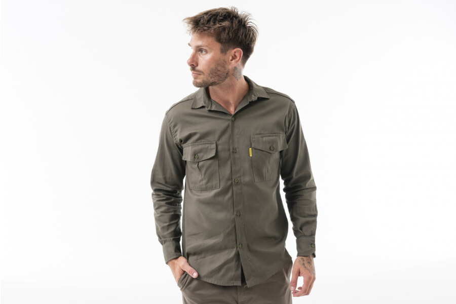 CAMISA TRABAJO CLASICA Verde