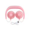 Ventilador portátil mini para cuello color rosa Ventilador Portátil Mini Para Cuello Color Rosa