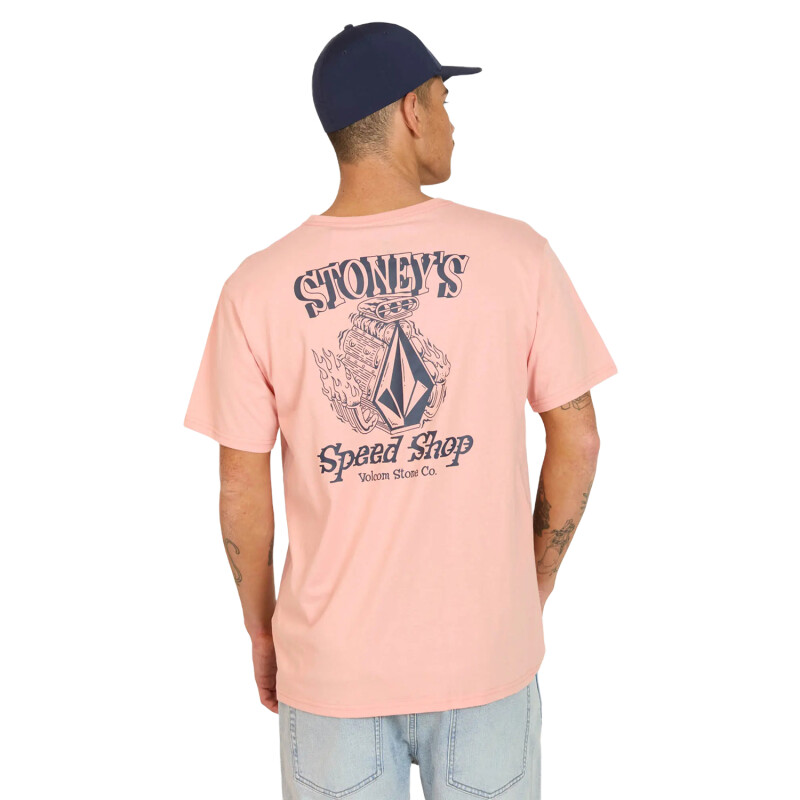 Remera Volcom Abg Static - Rosa Remera Volcom Abg Static - Rosa