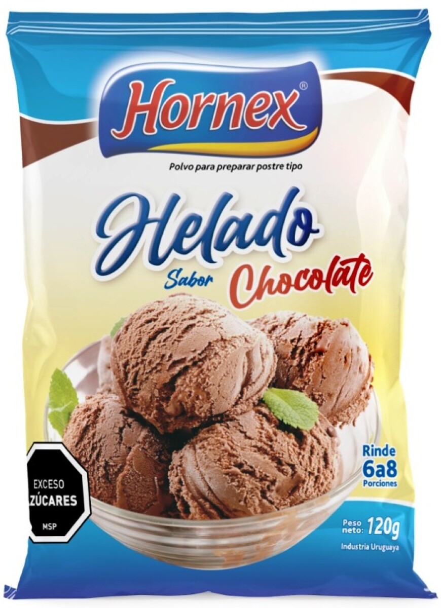HELADO POLVO HORNEX 100G 8P CHOCOLATE 