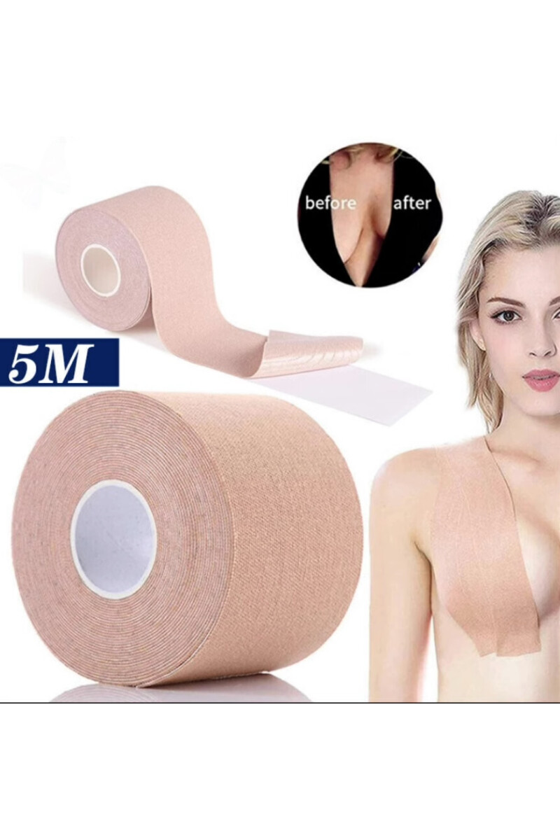 CINTA ALGODON CON ADHESIVO 5 METROS NATURAL