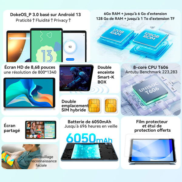 Tablet Blackview Tab 60 4gb/128gb GRIS