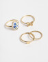 Sets Anillos Cerámica Sets De Anillos - Dorado