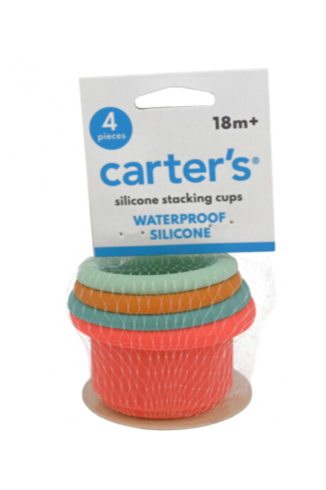Set cuatro vasos apilables de silicona Set cuatro vasos apilables de silicona