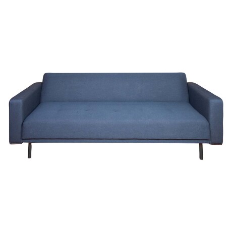 SOFÁ CAMA 2 CUERPOS TELA AZUL HUGO