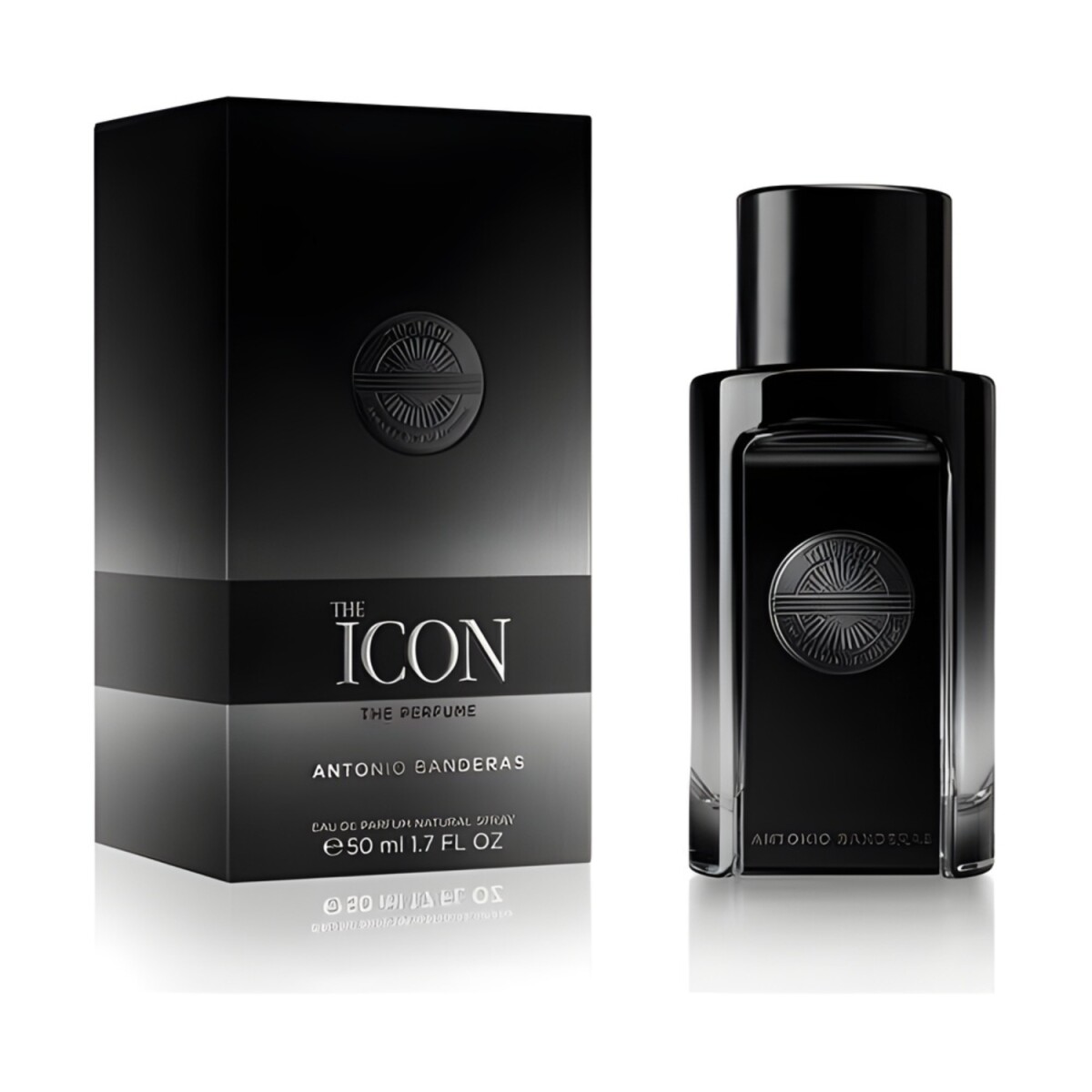 Perfume Antonio Banderas The Icon EDP 50ml fragancia ambarina sofisticada con notas de pimienta para hombres 