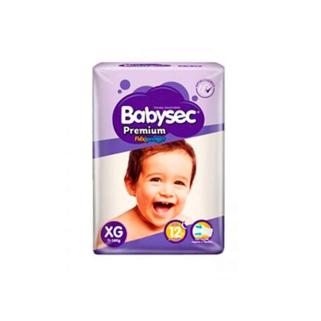 Pañales Babysec Premium Talle Xg X 96 Unidades 001