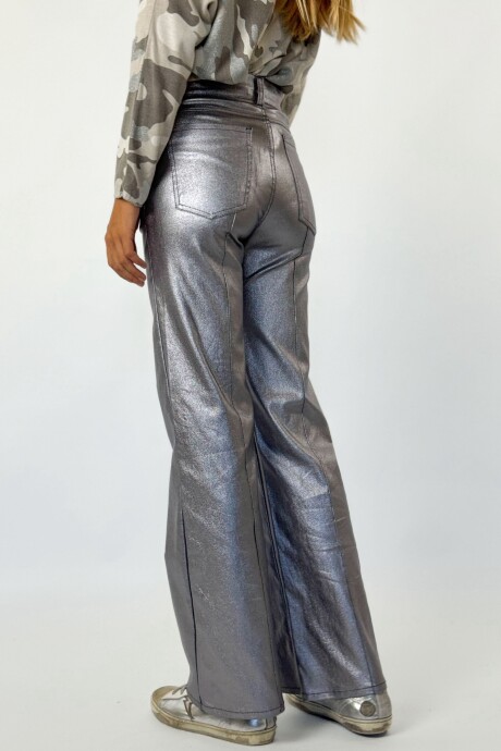 PANTALON METALIZADO FIORENZA Acero