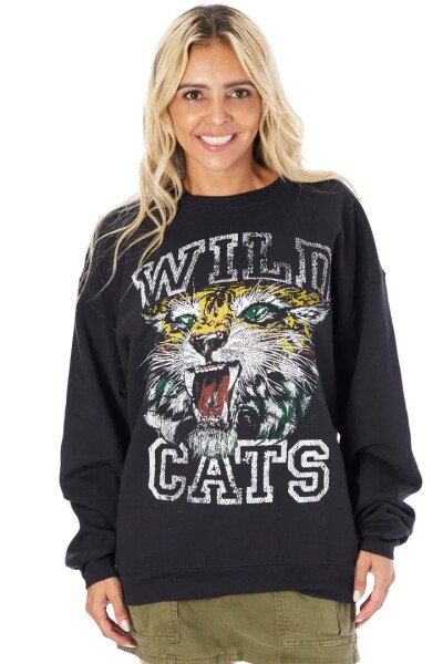 BUZO WILD CATS Negro